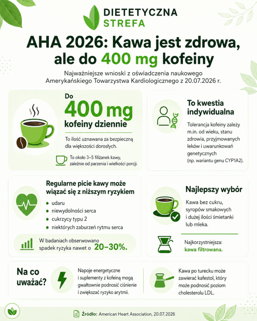 AHA 2026 na temat kofeiny