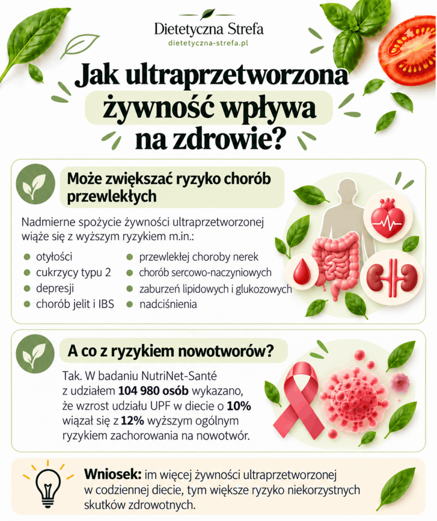 Jak ultraprzetworzona żywność wpływa na zdrowie